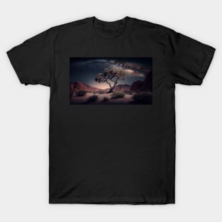 milky way in the desert T-Shirt